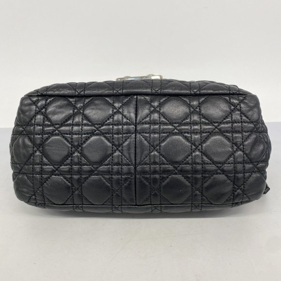 CHRISTIAN DIOR Black Leather Cannage New Rock Shoulder Bag - Picture 3 of 14